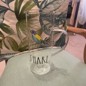 Rae Dunn Clear Margarita pitcher